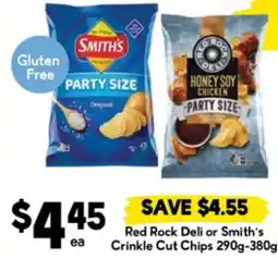 Drakes Red Rock Deli or Smith's Crinkle Cut Chips offer