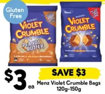 Drakes Menz Violet Crumble Bags offer