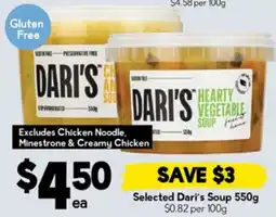 Drakes Selected Dari's Soup offer