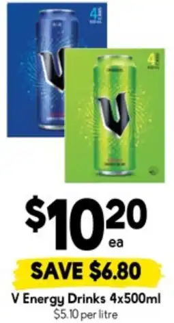 Drakes V Energy Drinks offer