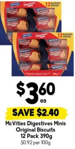 Drakes McVities Digestives Minis Original Biscuits offer