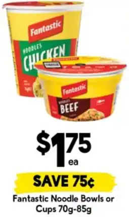 Drakes Fantastic Noodle Bowls or Cups offer