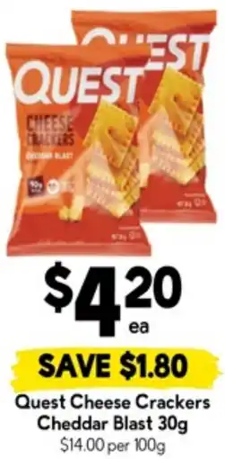 Drakes Quest Cheese Crackers Cheddar Blast offer