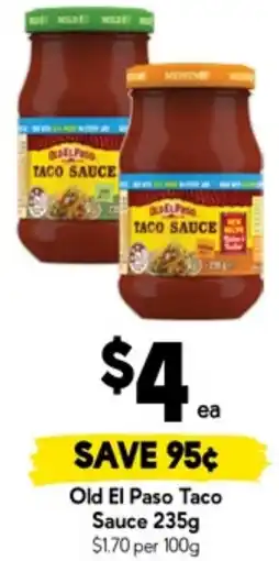 Drakes Old El Paso Taco Sauce offer