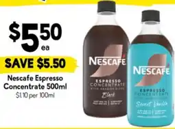 Drakes Nescafe Espresso Concentrate offer