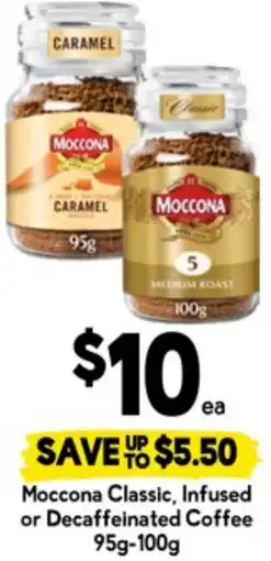 Drakes Moccona classic, infused or decaffeinated coffee offer