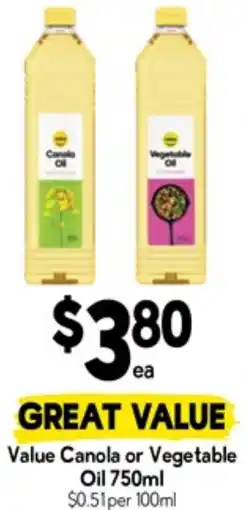 Drakes Value Canola or Vegetable Oil offer