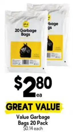 Drakes Value Garbage Bags offer