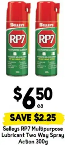Drakes Selleys RP7 Multipurpose Lubricant Two Way Spray Action offer