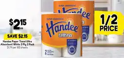 Drakes Handee Paper Towel Ultra Absorbent White 2 Ply offer