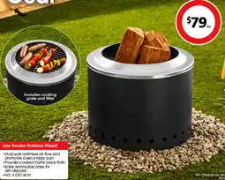 Coles Low Smoke Outdoor Firepit offer