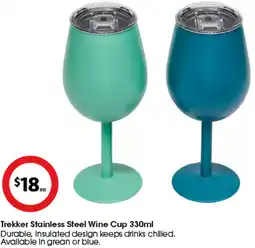 Coles Trekker Stainless Steel Wine Cup offer