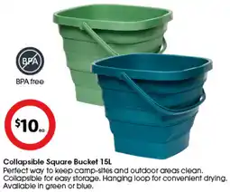 Coles Collapsible Square Bucket offer