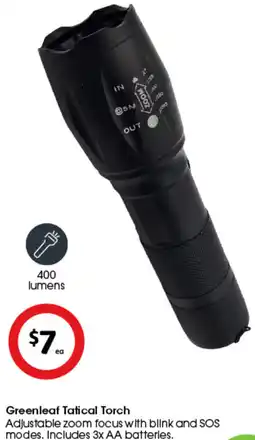 Coles Greenleaf Tatical Torch offer
