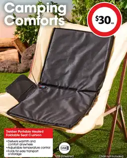 Coles Trekker Portable Heated Foldable Seat Cushion offer