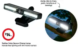 Coles Trekker Solar Sensor Clamp Lamp offer