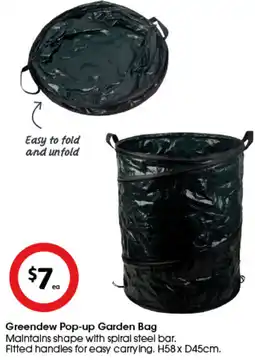 Coles Greendew Pop-up Garden Bag offer