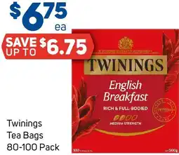 Foodland Twinings tea bags offer