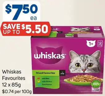 Foodland Whiskas Favourites offer