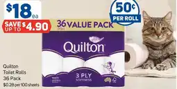 Foodland Quilton toilet rolls offer