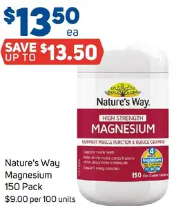 Foodland Nature's way magnesium offer