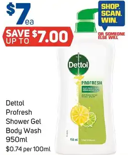 Foodland Dettol profresh shower gel body wash offer