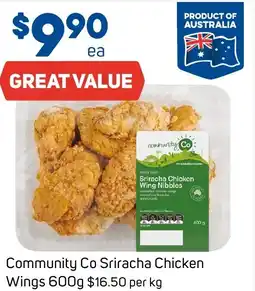 Foodland Community co sriracha chicken wings offer