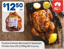 Foodland Foodland Whole Marinated & Seasoned Chicken offer