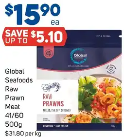 Foodland Global Seafoods Raw Prawn Meat 41/60 offer