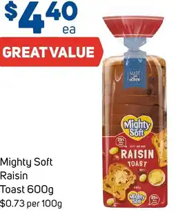 Foodland Mighty soft raisin toast offer