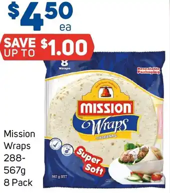 Foodland Mission wraps offer