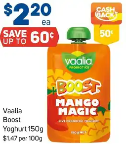 Foodland Vaalia boost yoghurt offer
