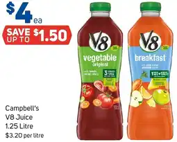 Foodland Campbell's v8 juice offer