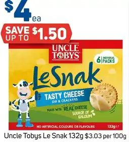 Foodland Uncle tobys le snak offer