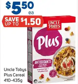 Foodland Uncle tobys plus cereal offer
