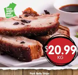 Spudshed Pork belly strips offer