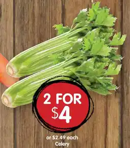 Spudshed Celery offer