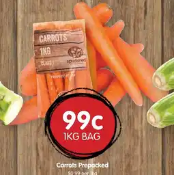Spudshed Carrots prepacked offer