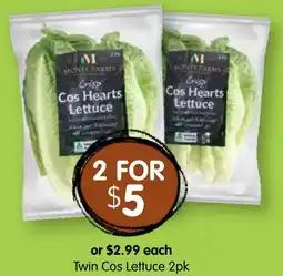 Spudshed Twin cos lettuce offer
