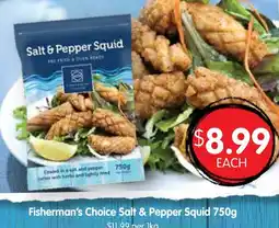 Spudshed Fisherman's choice salt & pepper squid offer