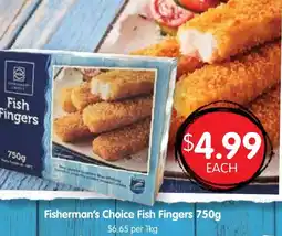 Spudshed Fisherman's choice fish fingers offer