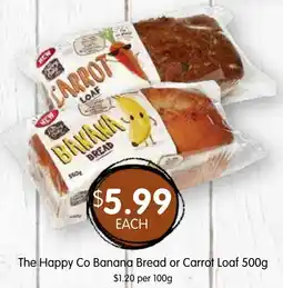 Spudshed The happy co banana bread or carrot loaf offer