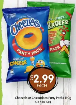 Spudshed Cheezels or chickadees offer