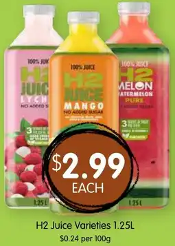 Spudshed H2 juice offer