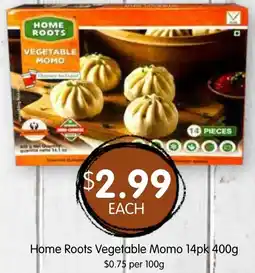 Spudshed Home roots vegetable momo offer