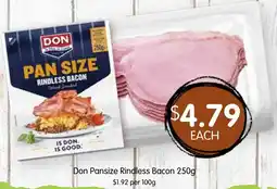 Spudshed Don pansize rindless bacon offer