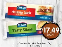 Spudshed Cheer aussie jack or tasty slices offer