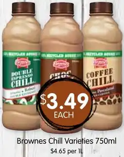 Spudshed Brownes chill varieties offer