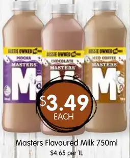 Spudshed Masters flavoured milk offer