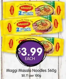 Spudshed Maggi masala noodles offer